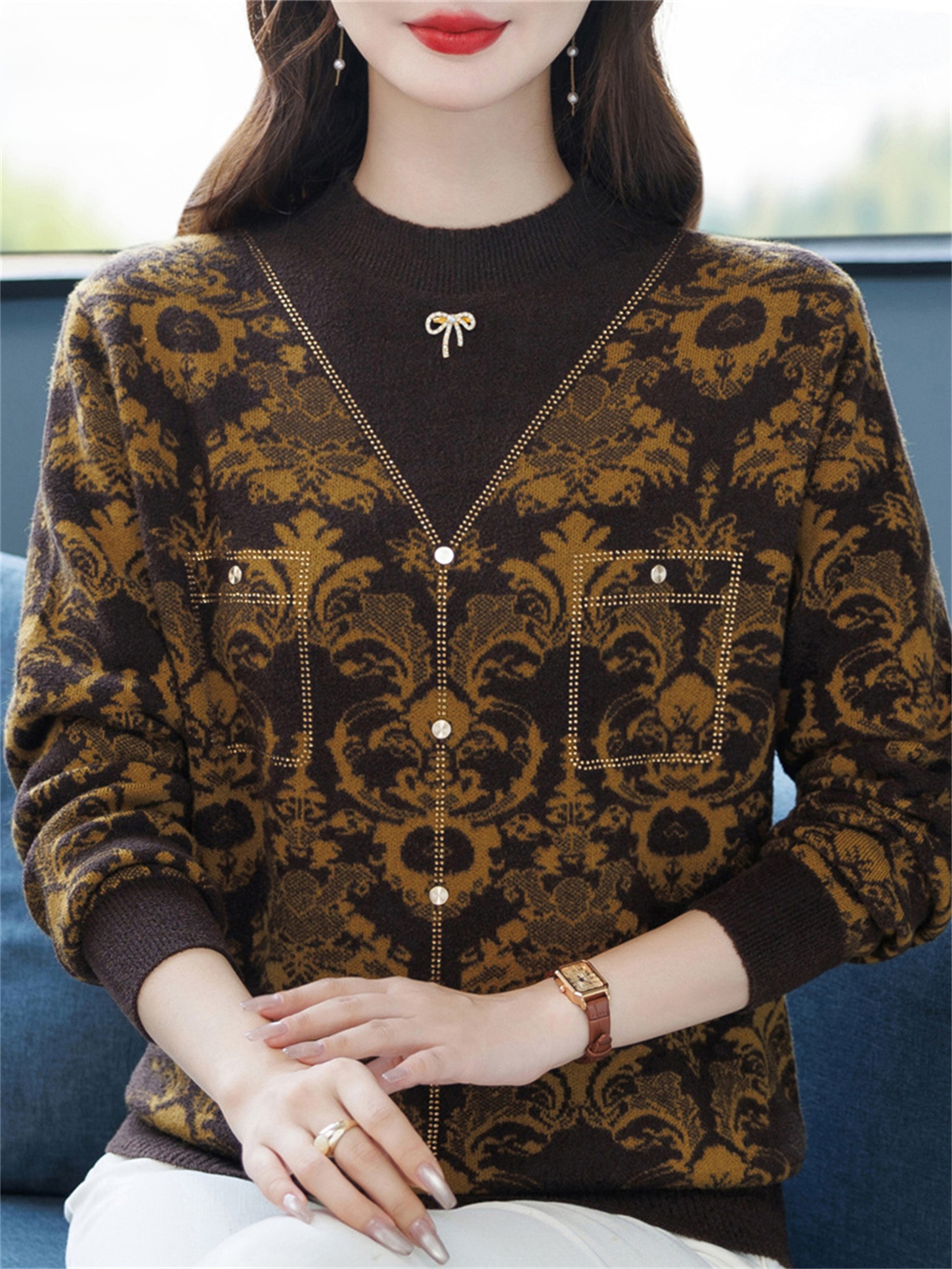 Fashionable Midlife Mommy Knit - Women Fashion Over 60 のレビューと価格
