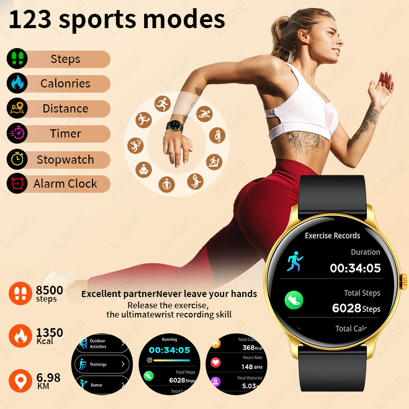 LIGE Original Smart Watch Wome - Women Fashion Week 2026 のレビューと価格